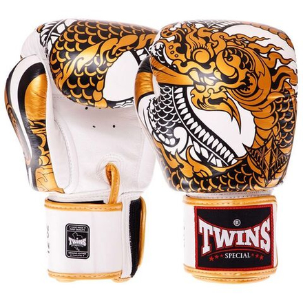 Боксерские перчатки Twins FBGVL3-52 Gold/White
