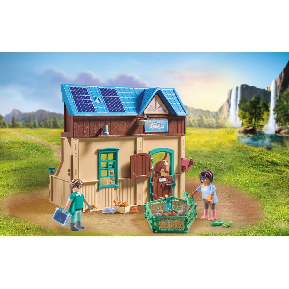 Playmobil - Лошади водопада Гипотерапия и ветеринарная клиника 71352