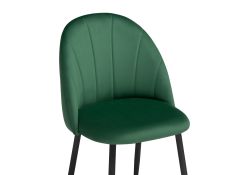 Стул на металлокаркасе Логан зеленый / черный