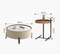 Комплект из 2 журнальных столиков JY-481, Ø80 и Ø45 см