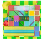 Уличный лабиринт "Детское раздолье" 70,5 м² (8,6*8,2*4,9 м)