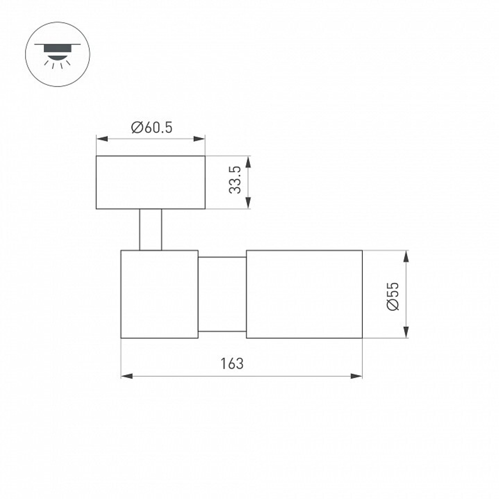 Спот Arlight SP-ARTEMIS-SURFACE-FLAP-R55-12W 051794