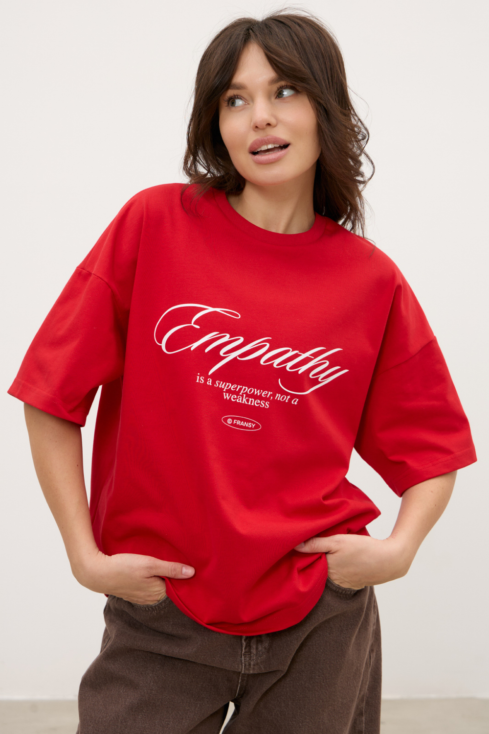Футболка EMPATHY, красная