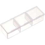 Таблетница - органайзер 3 ячейки «VOSTOKDOM», микс три цвета, 7.2*2*1.5см