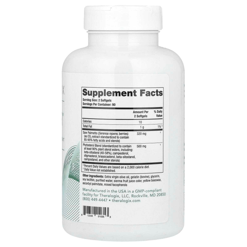 Theralogix, Prostate SR, 180 мягких таблеток