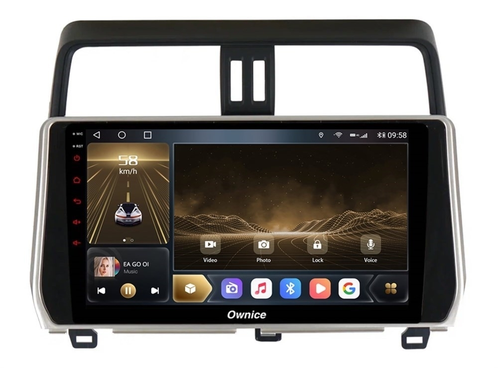 Штатная магнитола OWNICE OL-1680-U для Toyota Land Cruiser Prado 150 2017-2023 на Android 12.0