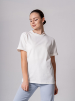 Футболка голубая с отворотами