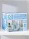 Набор аксессуаров для ванной комнаты Долян «Осенняя бабочка», 4 предмета (дозатор 250 мл, мыльница, 2 стакана)