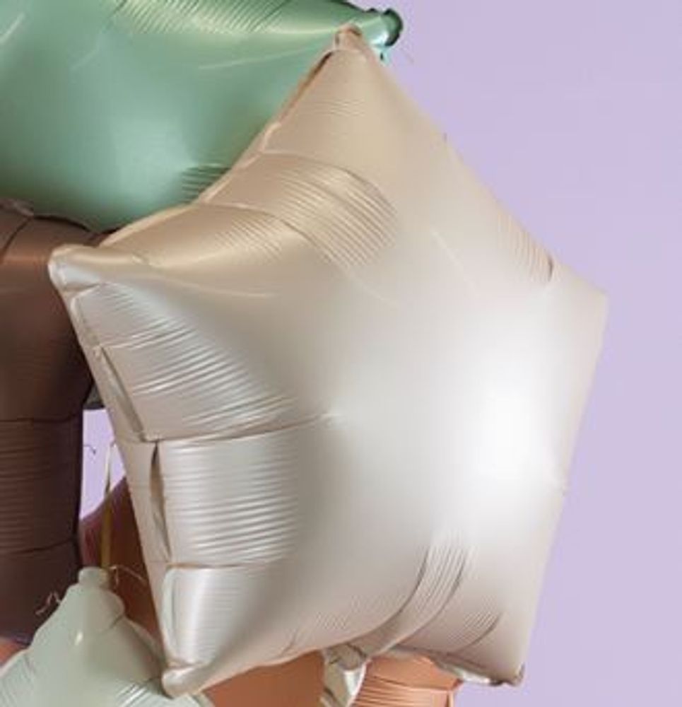 G Шар Звезда 18'' / 46 см, Сатин Кремовый (БГ-15)