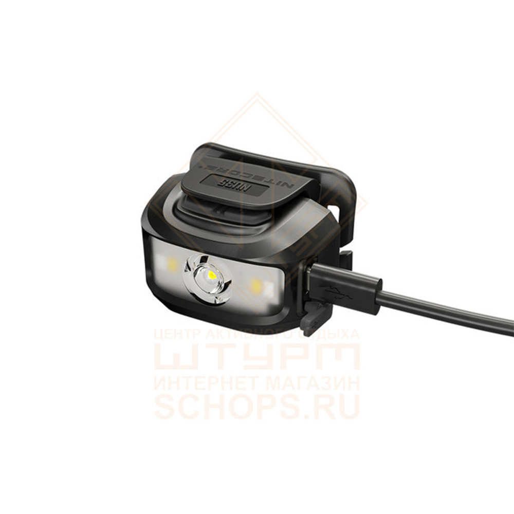 Фонарь налобный Nitecore NU35, Black