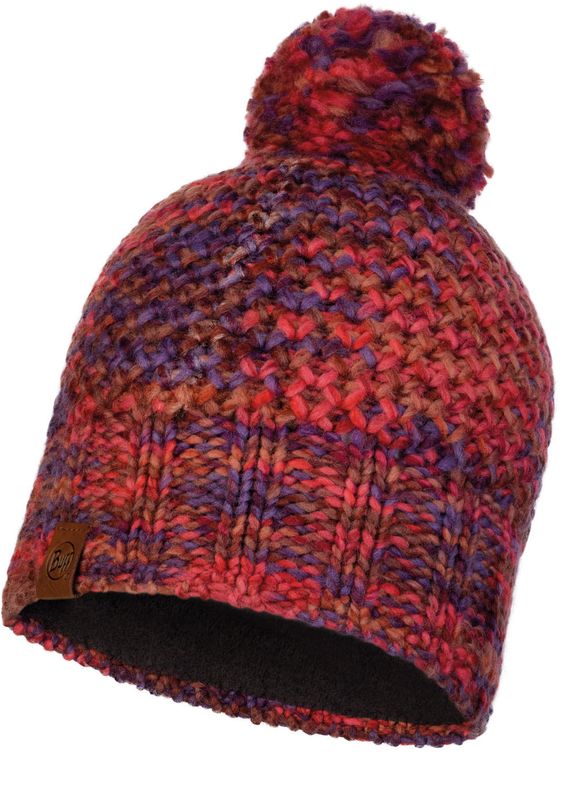 Шапка вязаная с флисом Buff Hat Knitted Polar Margo Maroon Фото 1