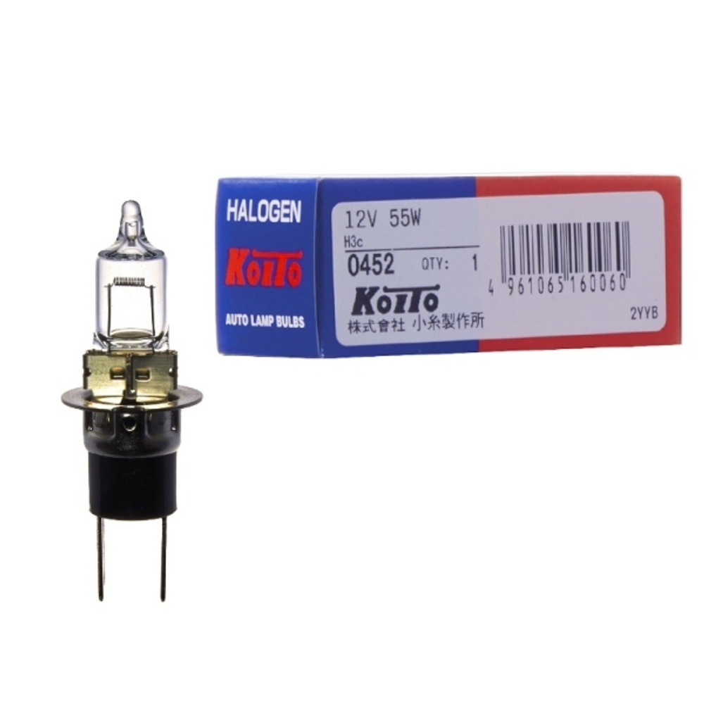 Лампа головного света Koito H3C 12V 55W (уп. 1 шт.) 0452