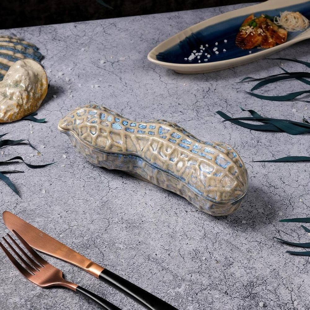 Блюдо для подачи 22,7*6,5 см h7,5/4,2 см 195 мл Groundnut Northern Blue Frutti di Mare P.L. [1]