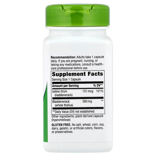 Nature's Way, ламинария, 100 капсул