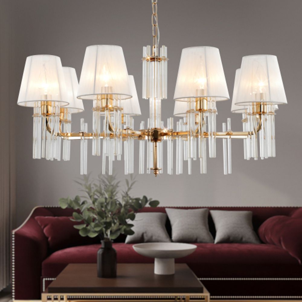 Люстра Rivoli Lilith 1039-308 8 х Е14 40 Вт хрусталь | Rivoli