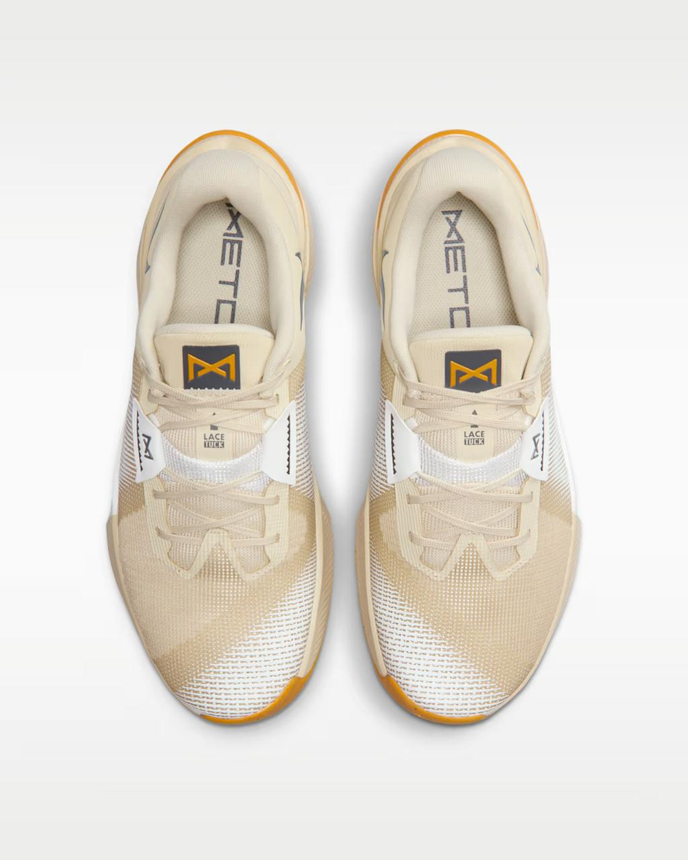 Кроссовки мужские Nike Metcon 10 (Бело-Золотые)