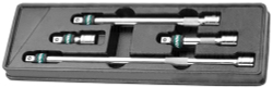 S60H4304S Набор удлинителей 1/2"DR с фиксатором, 75-375 мм, 4 предмета