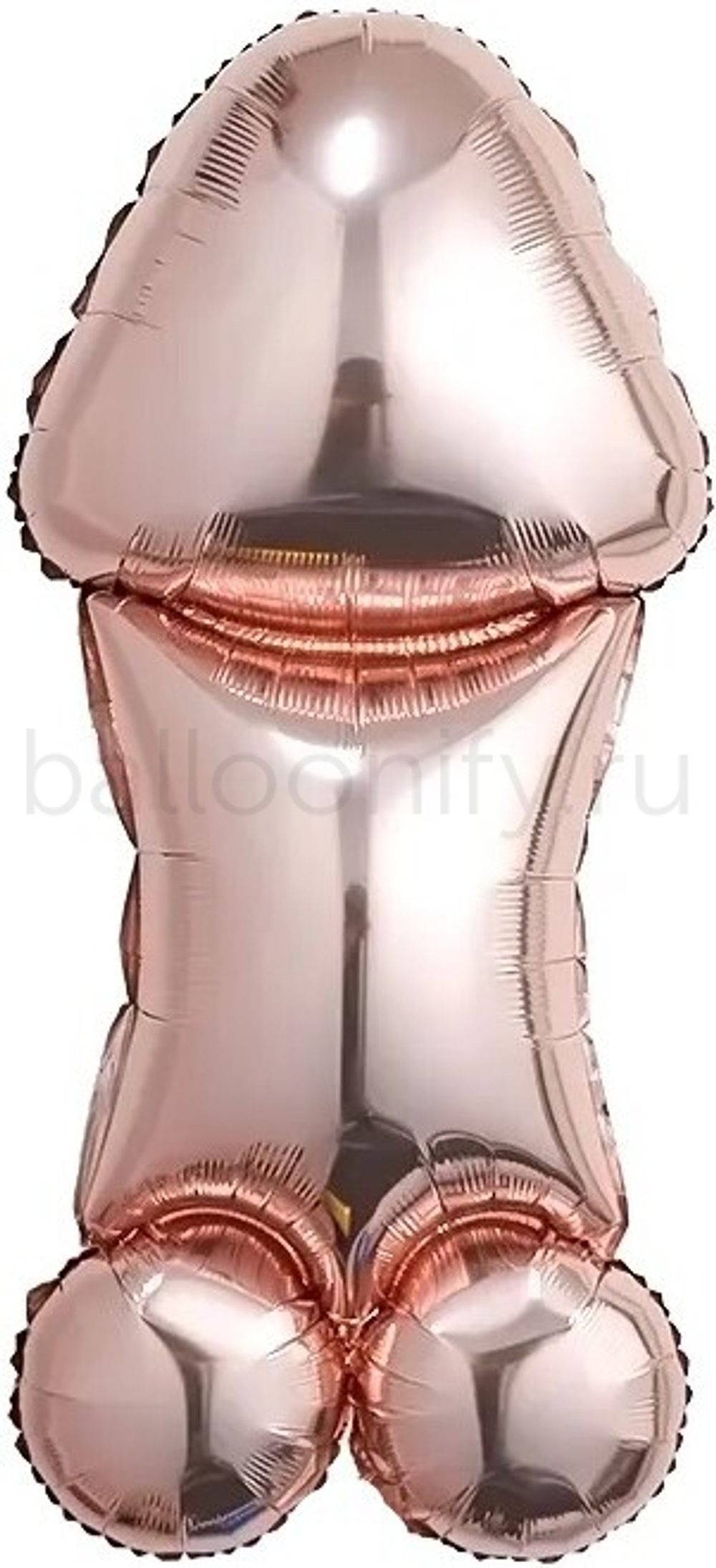 Шар (39''/99 см) Фигура, Мистер Пи-Пи, Дизайн НЮ, Розовое Золото, 1 шт.