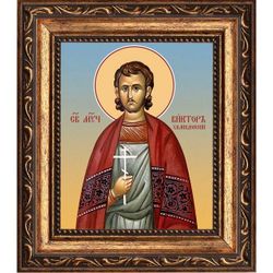 Виктор Халкидонский мученик. Икона на холсте.