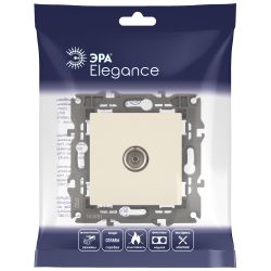 Розетка ЭРА Elegance 14-3101-02 TV одиночная IP20 слоновая кость | Эра Elegance
