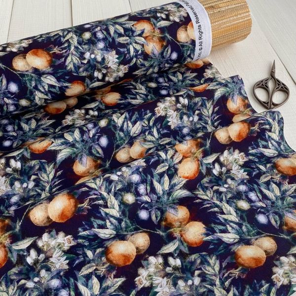 НОЧНОЙ МАНДАРИН, отрез 50 см 100% хлопок Handmade Fabrics 2