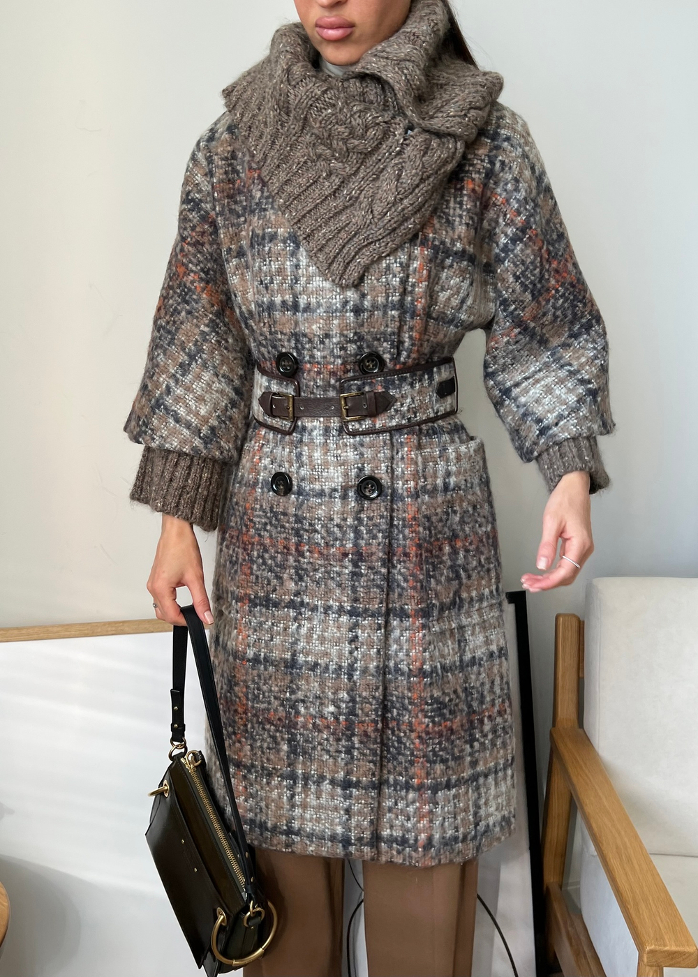 Шерстяное пальто SportMax, XS оригинал