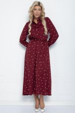 Платье Арвен (бордовое) П11071 LT Collection