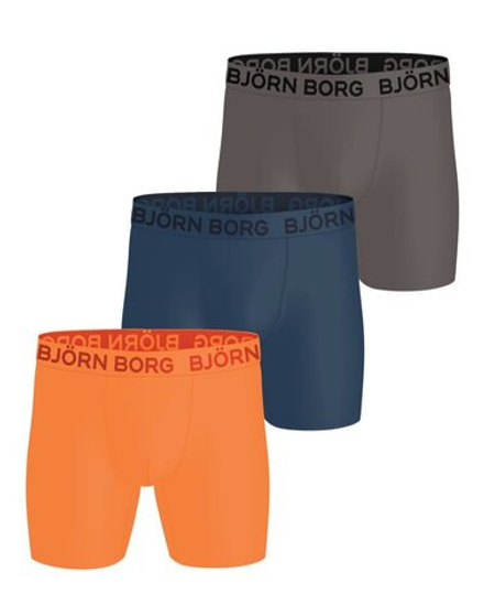 Боксерки теннисные Bj_rn Borg Sports Microfiber 3P - blue/orange/grey