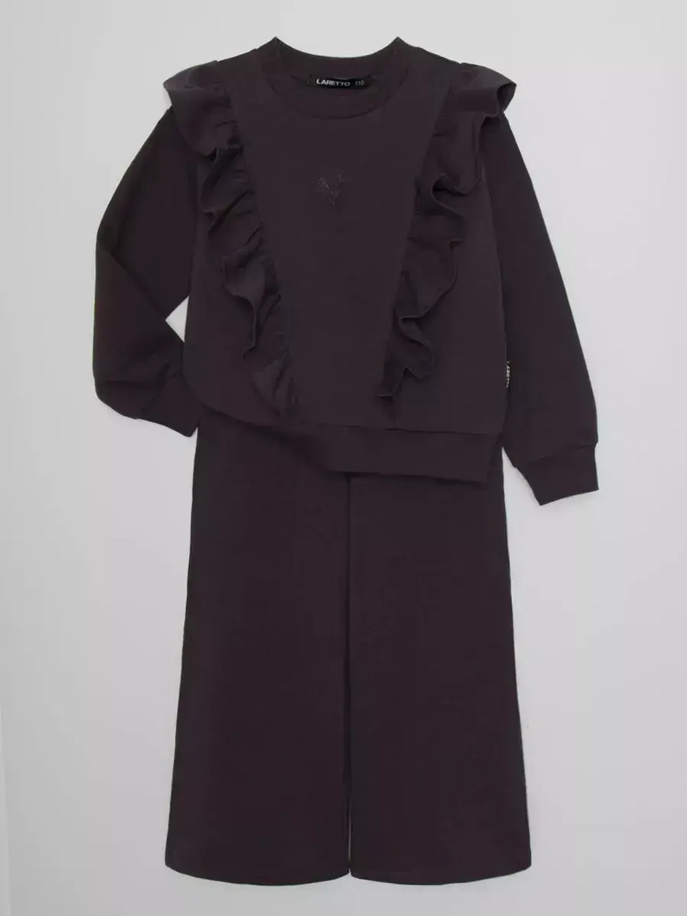 Костюм для девочки с брюками-палаццо на осень