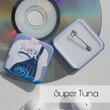 Значок / BTS / vhappiness / Super Tuna