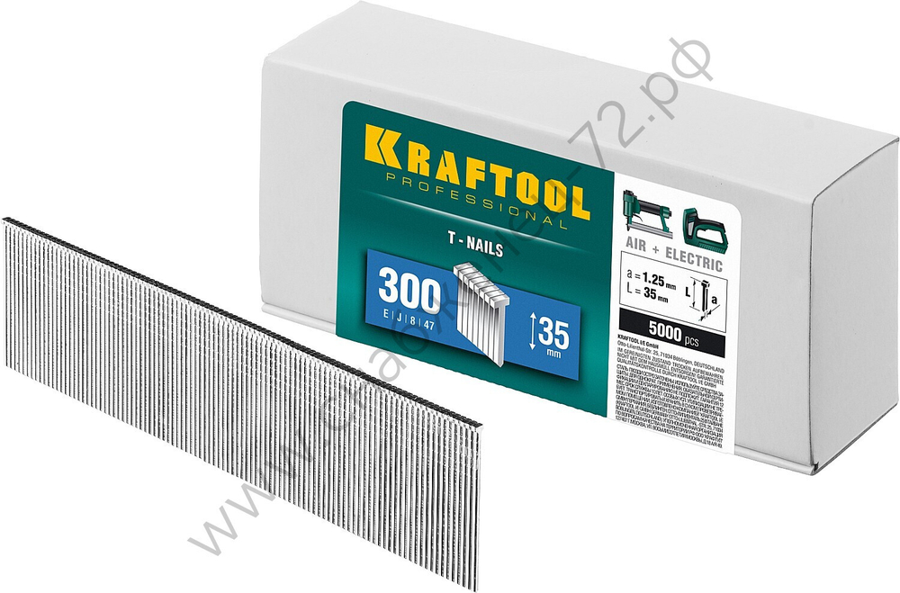 KRAFTOOL тип 18GA (47 / 300 / F) 35 мм, 5000 шт, гвозди для нейлера (31785-35)