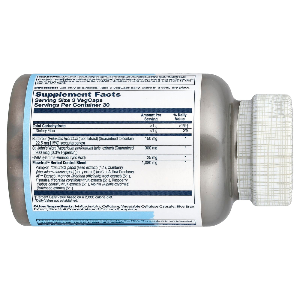 Solaray, Bladder Formula, Continence® Max с Flowtrol™, 90 растительных капсул