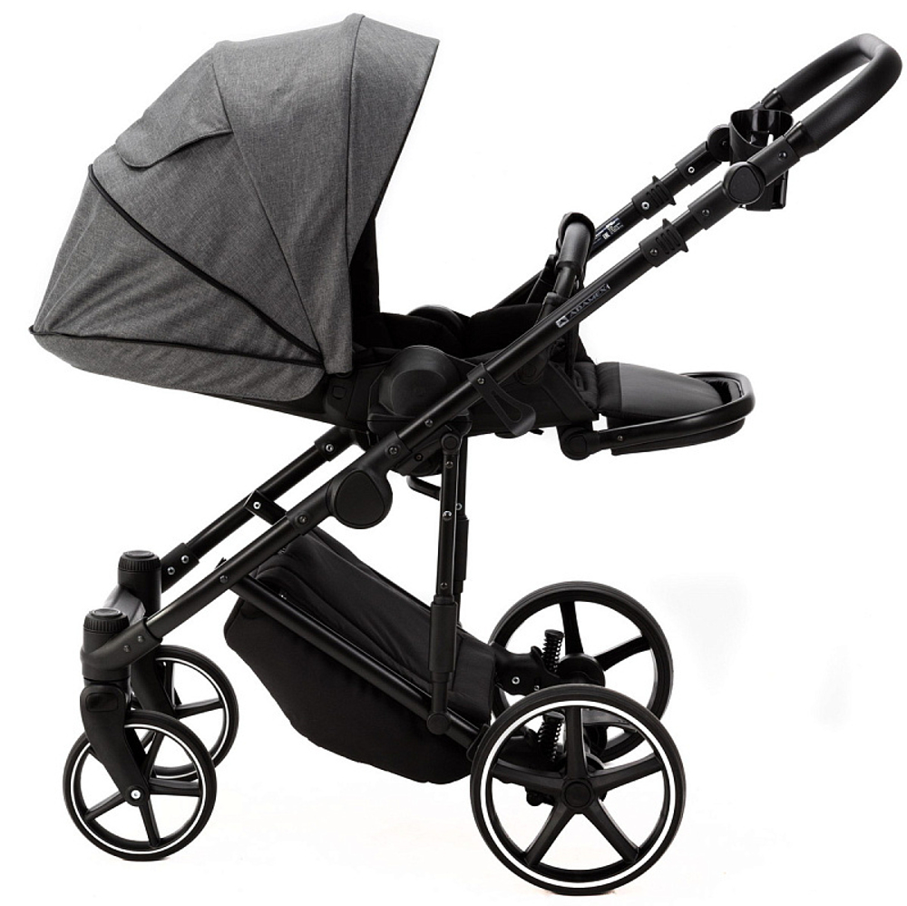 Детская коляска Adamex Zico New 2 в 1 ZN-TK57 TIP (ТЕМНО-СЕРЫЙ)