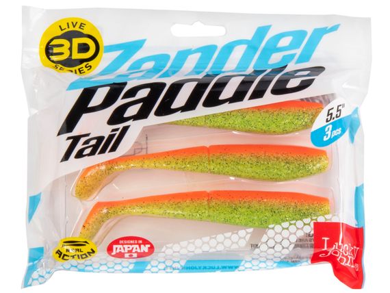 Виброхвосты LJ 3D Series ZANDER PADDLE TAIL 5.5in (14.00)/Z12 3шт.