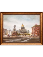 Картина маслом "Исаакиевский собор" Шеренкова
