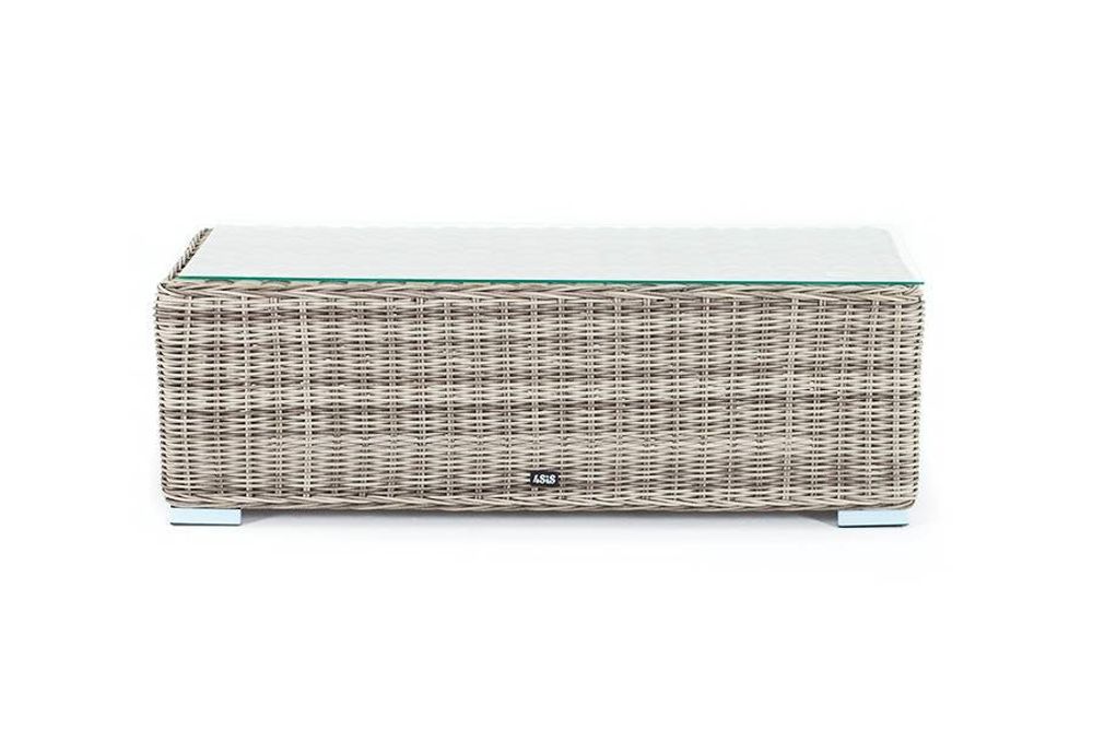 "Фабриция" журнальный столик из искусственного ротанга, цвет серый