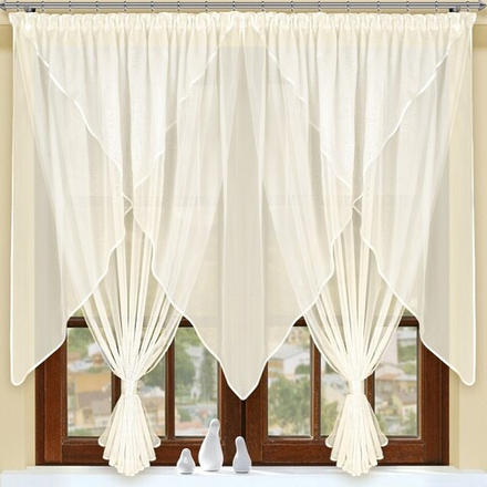 Занавеска "Ф. МАРТА", цвет шампань, на шторной ленте, Польша.