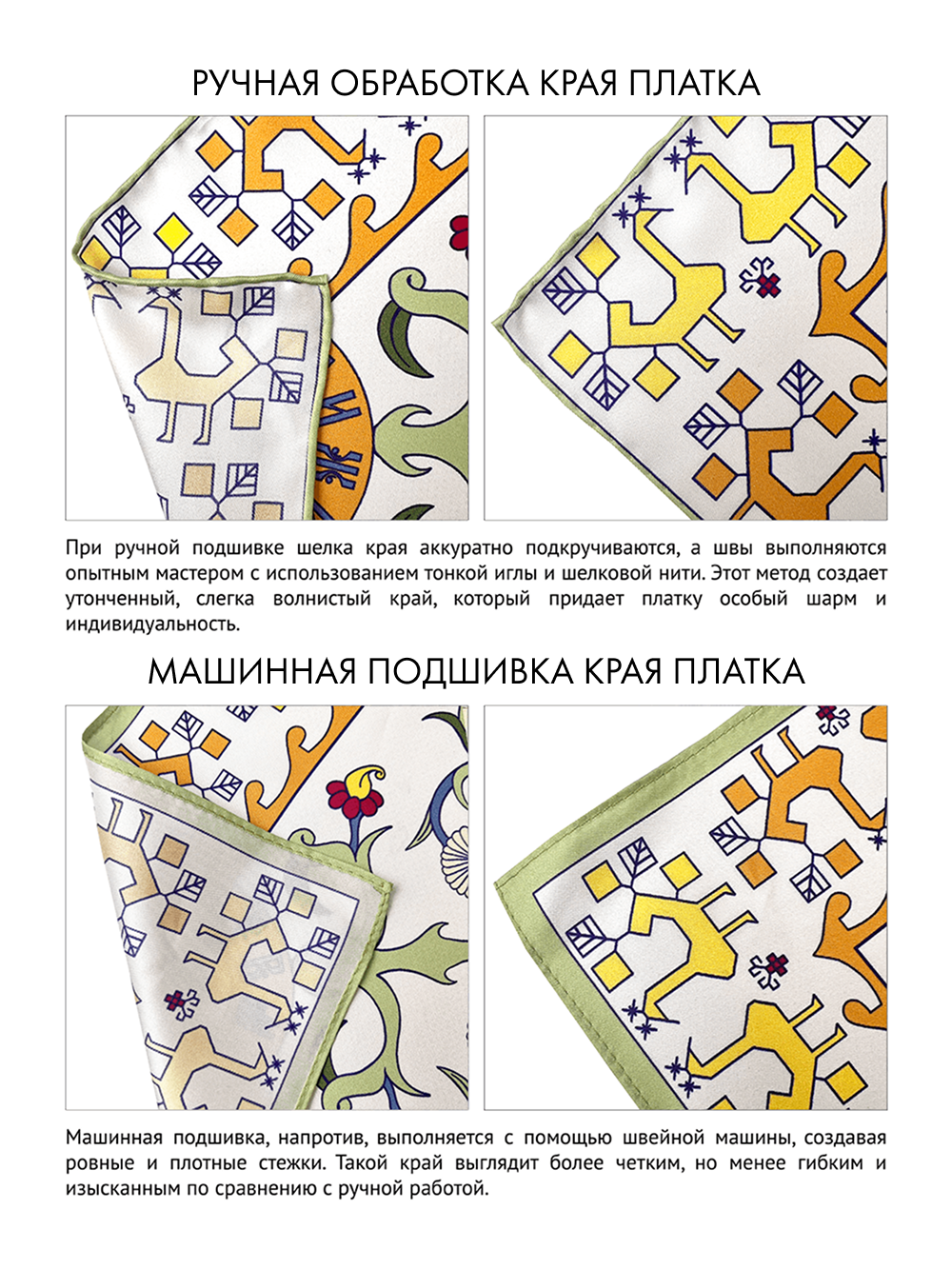 Платок «Кижи. Деревянное зодчество» 100% шелк