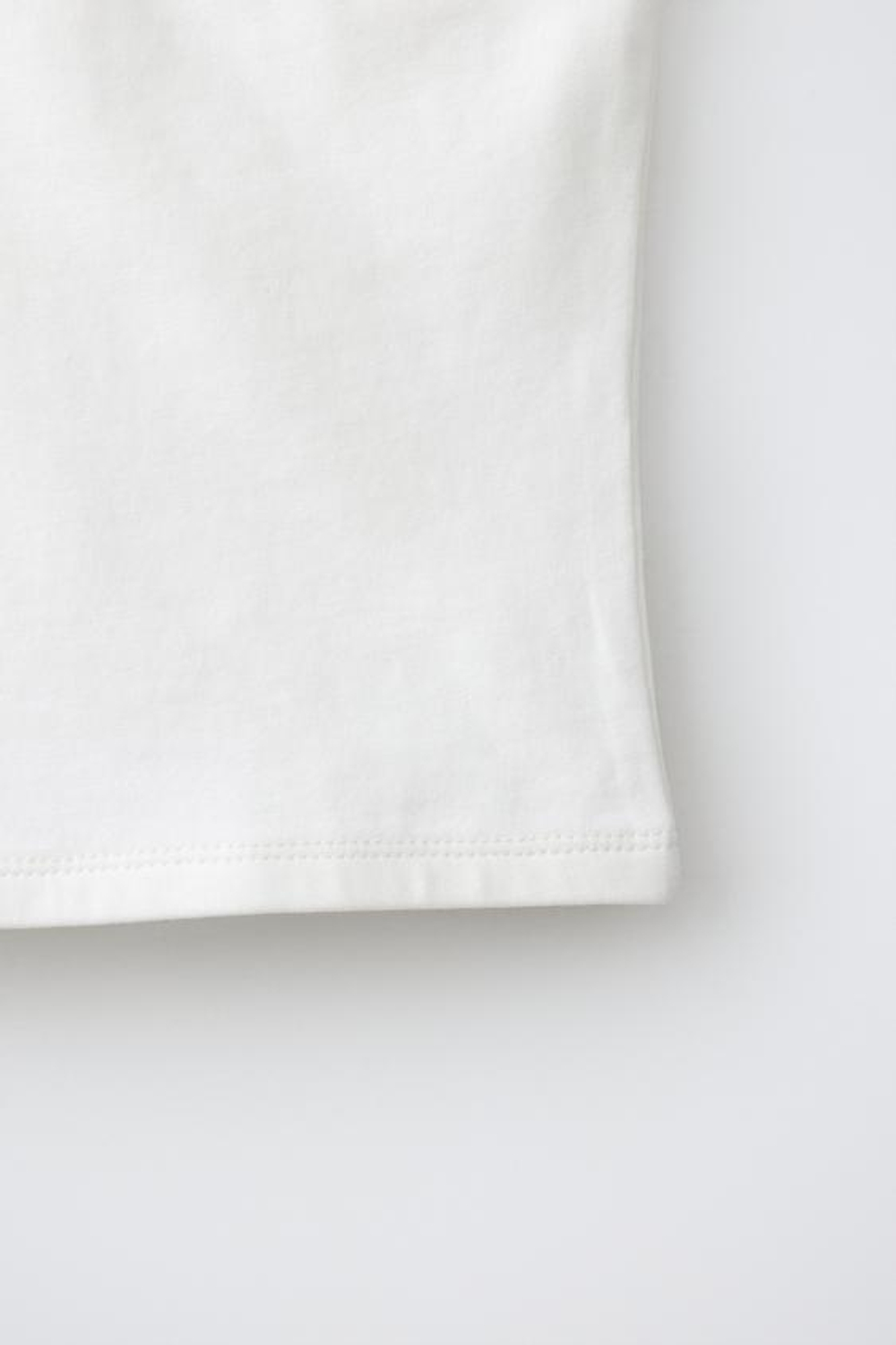 ZARA ТОП АСИММЕТРИЧНОГО КРОЯ С КОНТРАСТНЫМИ ВСТАВКАМИ, БЕЛЫЙ