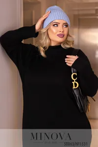 Платье 1531-черный Minova