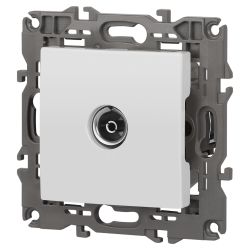 Розетка ЭРА Elegance 14-3101-01 TV одиночная IP20 белый | Эра Elegance