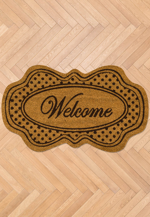 Входной коврик Doormat kokos Aristo-8047 фигура (45*75 см)