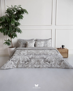 Комплект постельного белья двуспальный Konar Nescafe Gray Hermodr 8 предметов 130220325 Иран