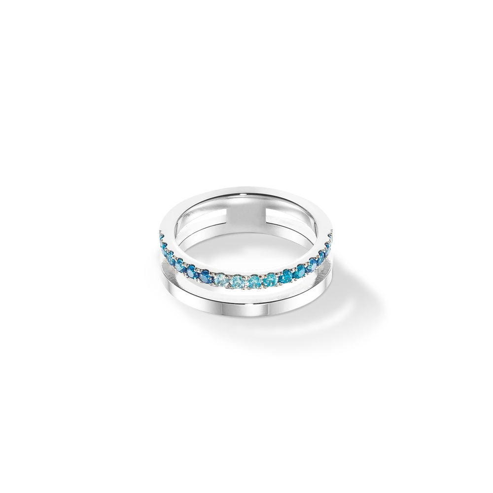 Кольцо Coeur de Lion Blue-Silver 0136/40-0717 58