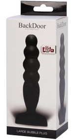 Анальный стимулятор Large Bubble Plug Black (14,4 см , черный) (Цвет: черный)