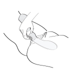 Черный двусторонний вибростимулятор 26,5см Shunga ZOA SH-ZOA-604