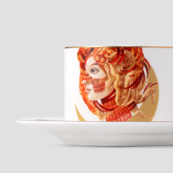 Чайная пара Farforite «Жар-птица» 250 мл в подарочной коробке