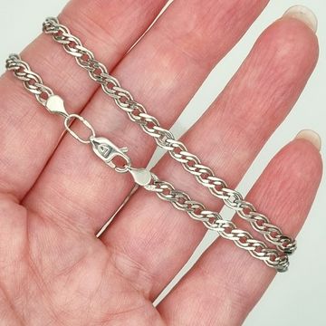 Цепочка Нонна. Родированная 4 мм