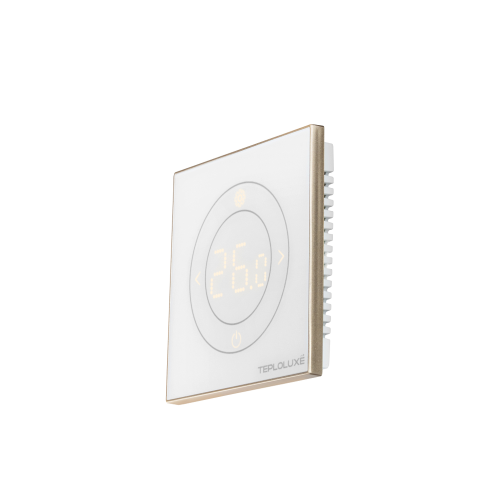 Терморегулятор электронный Теплолюкс Solus Zen Wi-Fi белый/золото