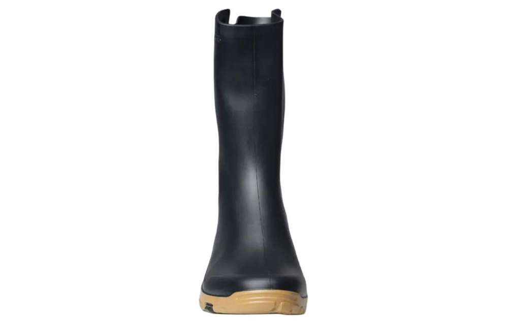 DECATHLON 100 Collection, Simple, Lightweight Thermal Waterproof Abrasion Resistant Rain Boots Men"s Black